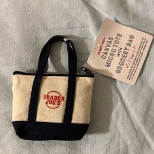 Trader Joe's Canvas Micro Tote Bag